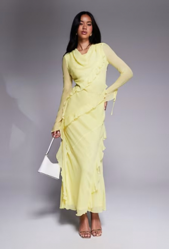 Daska chiffon ruffle maxi...