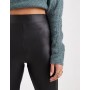 ONLY faux leather high waisted leggings in black