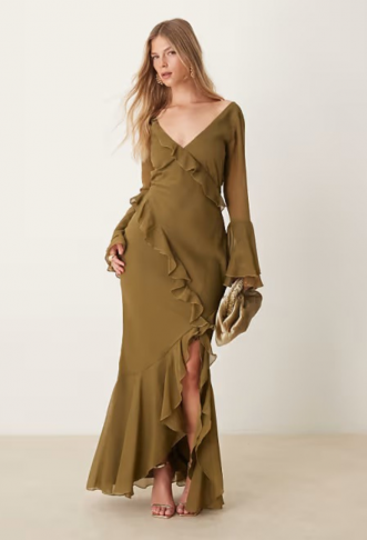 Asos Design v neck long...