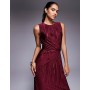 ASOS DESIGN plisse sleeveless wrap tie front maxi dress