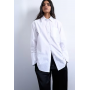 Topshop cinched oversized poplin shirt