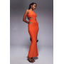 Missyempire double sculpted slinky side cut out maxi dress