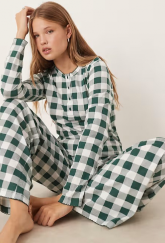 ASOS DESIGN henley tee in...