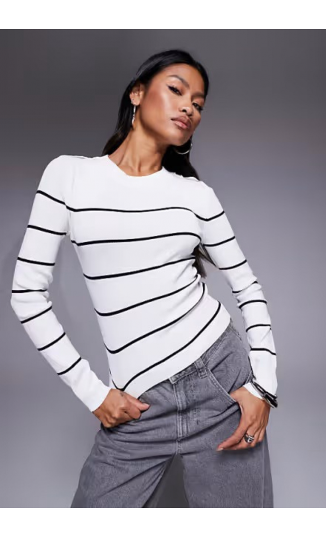 River Island crew neck knitted top