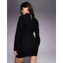 ASOS DESIGN supersoft funnel neck batwing mini dress