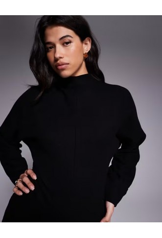 ASOS DESIGN supersoft funnel neck batwing mini dress