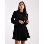 ASOS DESIGN supersoft long sleeve godet mini dress