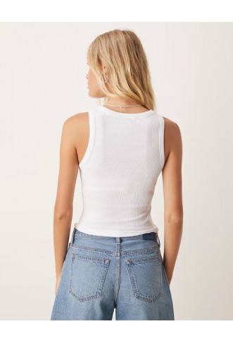 ASOS Design Rib Scoop Vest Top