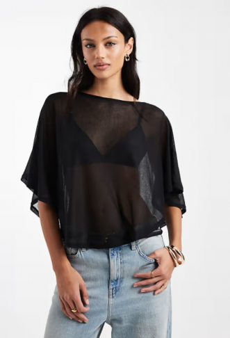 ASOS DESIGN knit-look semi...