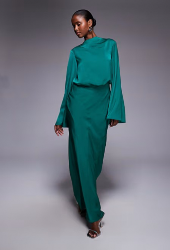 ASOS DESIGN satin blouson...