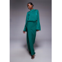 ASOS DESIGN satin blouson bodice long sleeve maxi dress