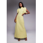 ASOS DESIGN high neck satin shoulder pad maxi dress