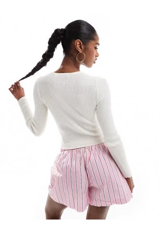 Brave Soul ribbed knitted button down cardigan