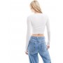 ASOS DESIGN Tall fitted crop t-shirt with long sleeve