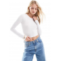ASOS DESIGN Tall fitted crop t-shirt with long sleeve