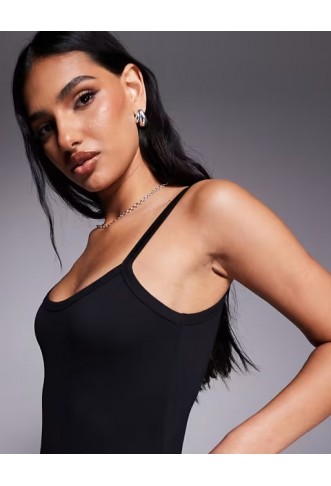 Kaiia exclusive scoop neck strappy cami bodysuit