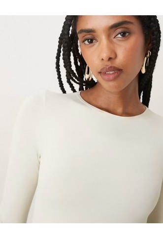 ASOS DESIGN seamless long sleeve crew neck bodysuit