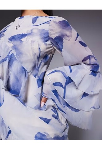 ASOS DESIGN ruffle bias maxi dress