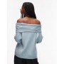 ASOS DESIGN oversized rib knit off shoulder jumper
