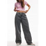 Topshop Hourglass Cinch relaxed jean in blue grey