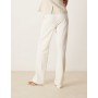 ASOS DESIGN Tall tailored slim straight linen trousers