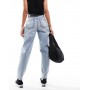 Miss Selfridge mom high waist jean in light blue