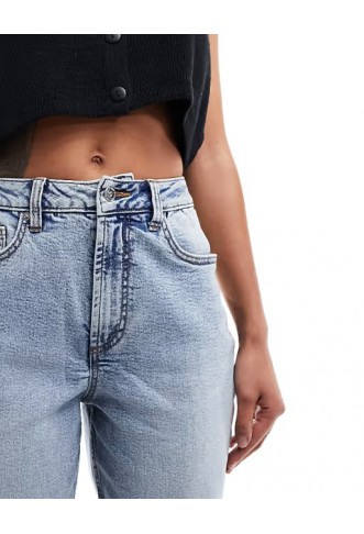 Miss Selfridge mom high waist jean in light blue