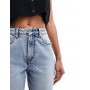 Miss Selfridge mom high waist jean in light blue