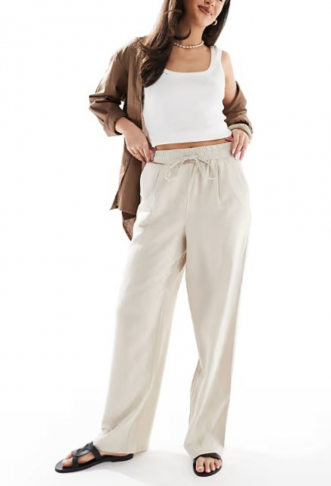 Vero Moda linen blend tie...