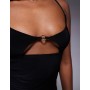Missyempire slinky detail front cut out cami top