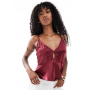 ASOS DESIGN keyhole detail cami in satin