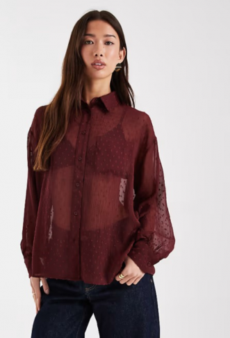 ASOS DESIGN sheer dobby...