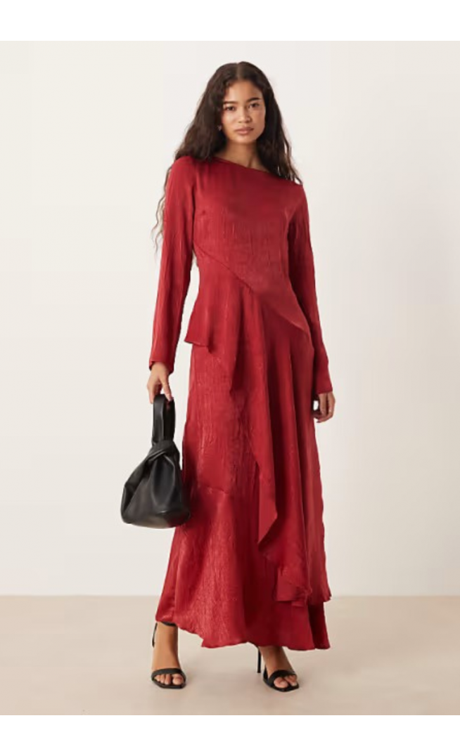 ASOS DESIGN frill tiered maxi dress