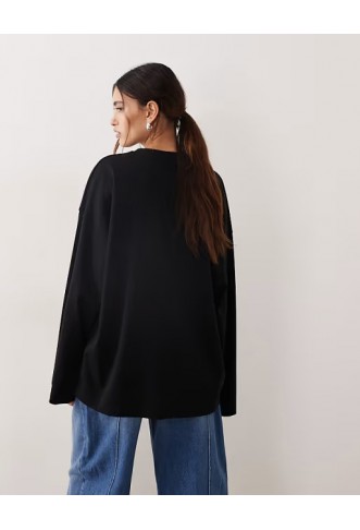 ARRANGE cotton oversized long sleeve t-shirt