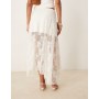 Abercrombie & Fitch lace detail flowy maxi skirt