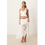 Abercrombie & Fitch lace detail flowy maxi skirt
