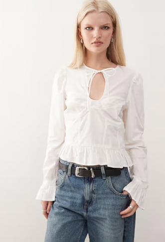 Monki keyhole long sleeve...