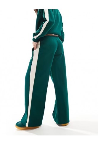 Puma T7 low rise track trousers in dark green