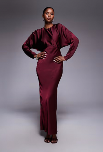 ASOS DESIGN satin batwing...