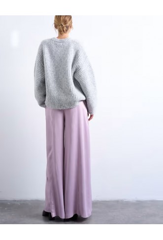 Topshop extreme wide leg satin trouse