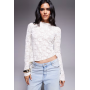 Brave Soul high neck long sleeve lace top