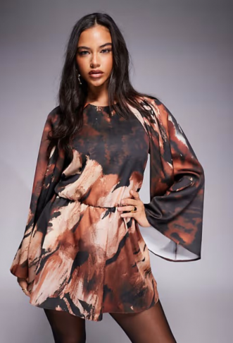 ASOS DESIGN satin long...