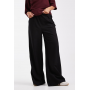 Wednesday's Girl wide leg slouchy trousers in black