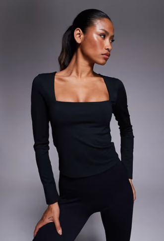 4505 soft touch square neck...