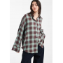 ASOS DESIGN oversized shirt in green brushed check