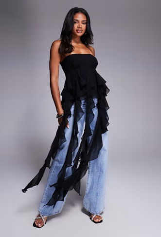 ASOS LUXE exaggerated...