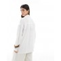 ASOS DESIGN oversized textured cotton shirt