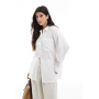 ASOS DESIGN oversized textured cotton shirt