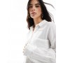 ASOS DESIGN oversized textured cotton shirt