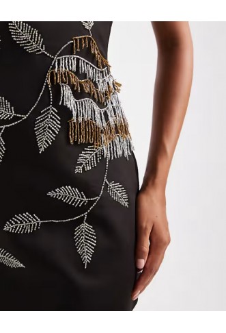 ASOS DESIGN embellished beaded mini dress